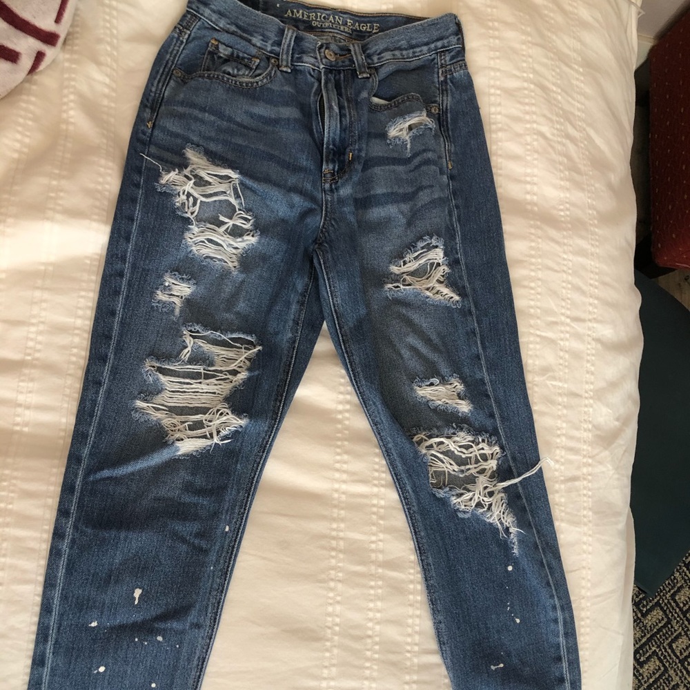Mom jeans (paint print)